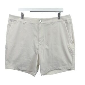 Lululemon Commission Men's Shorts 38 Light Gray Classic Golf Casual‎ Performance